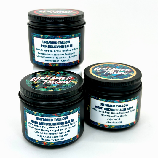 BUNDLE - Skin Moisturizing Balm + Pain Balm + SPF Balm