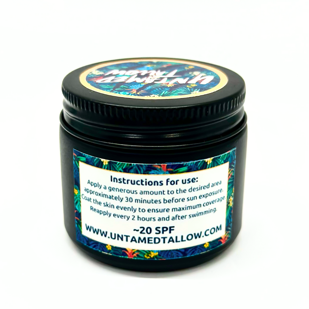 Beef Tallow Zinc Oxide Sunscreen