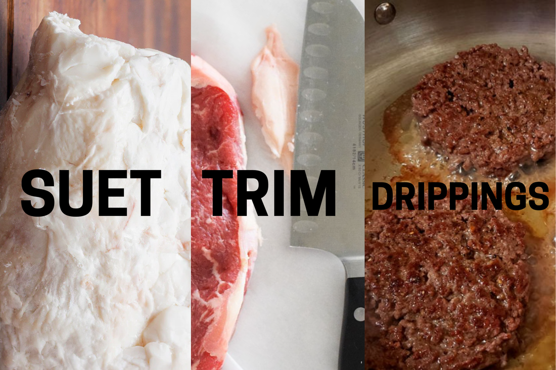 Suet Tallow vs Trim, Scrap, Drippings, Cooking Tallow