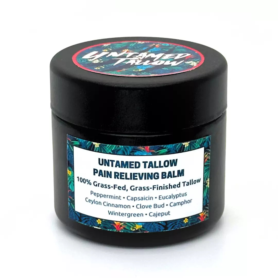 Untamed Tallow Pain Relief Balm - Muscle & Joint Relief - 2oz